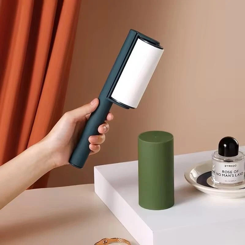 Lint Roller with Protective Lid – 4 Refills (240 Sheets)