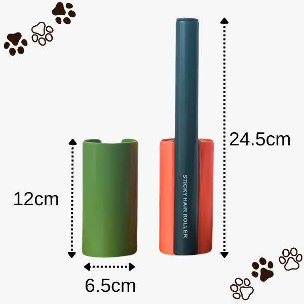 Lint Roller with Protective Lid – 4 Refills (240 Sheets)