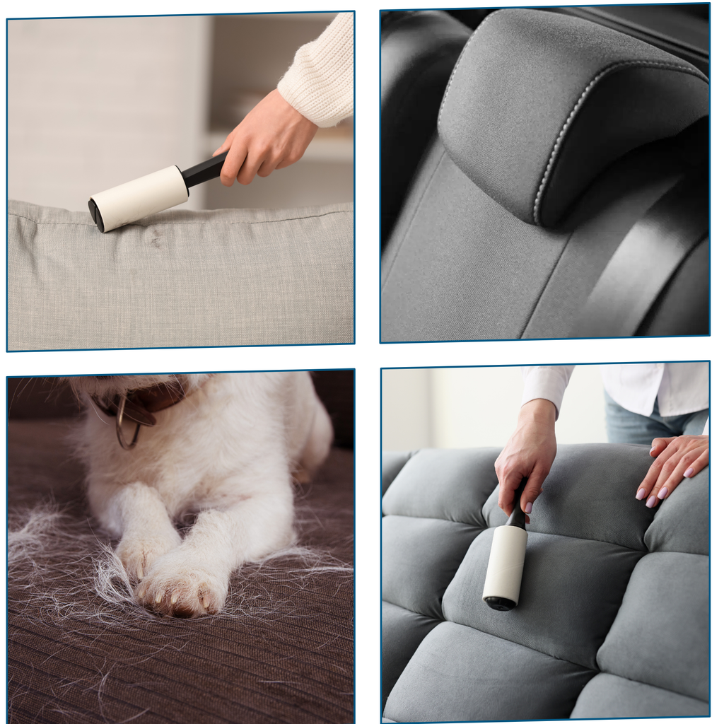 Lint Roller with 10 Refills – 600 Extra Sticky Sheets for Clothes & Pet Hair